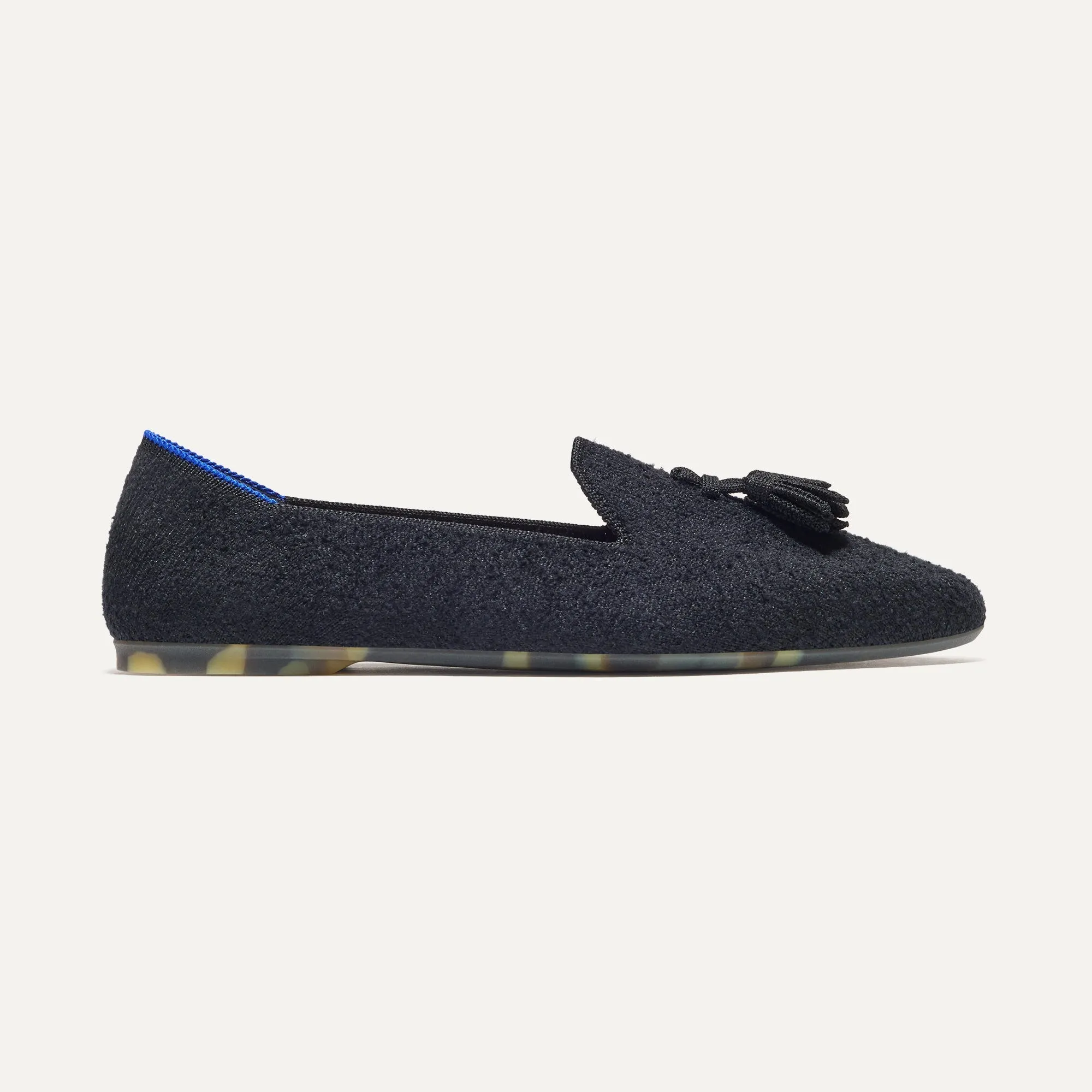 - Tassel Popular choice Limited supply Bouclé Loafer The Black Almond