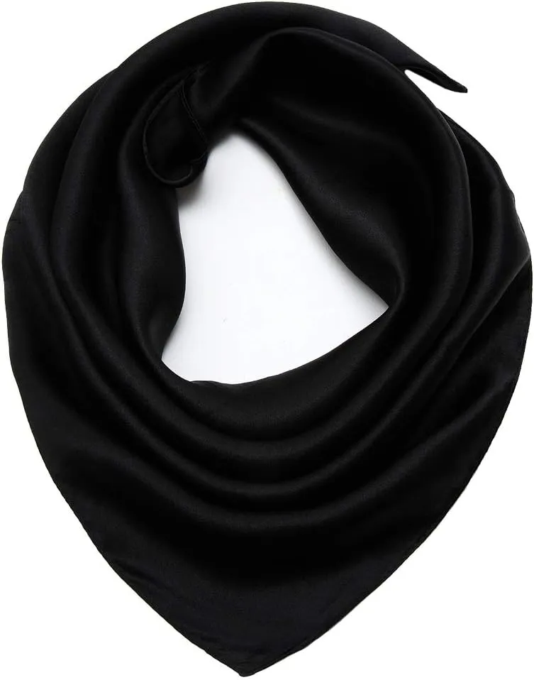 100% Mulberry Silk Scarf Square Hair Scarves Fashion Pattern Neck Scarfs for Women
