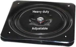 #17500 10 1/4" SQ Large Black Swivel Plate - Heavy Duty