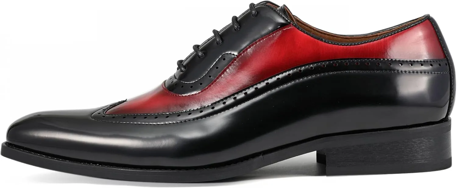 Amali Piedmont - Mens Dress Shoes - Oxford Shoes for Men - Tuxedo Shoes - Lace Up Mens Casual Dress Shoes
