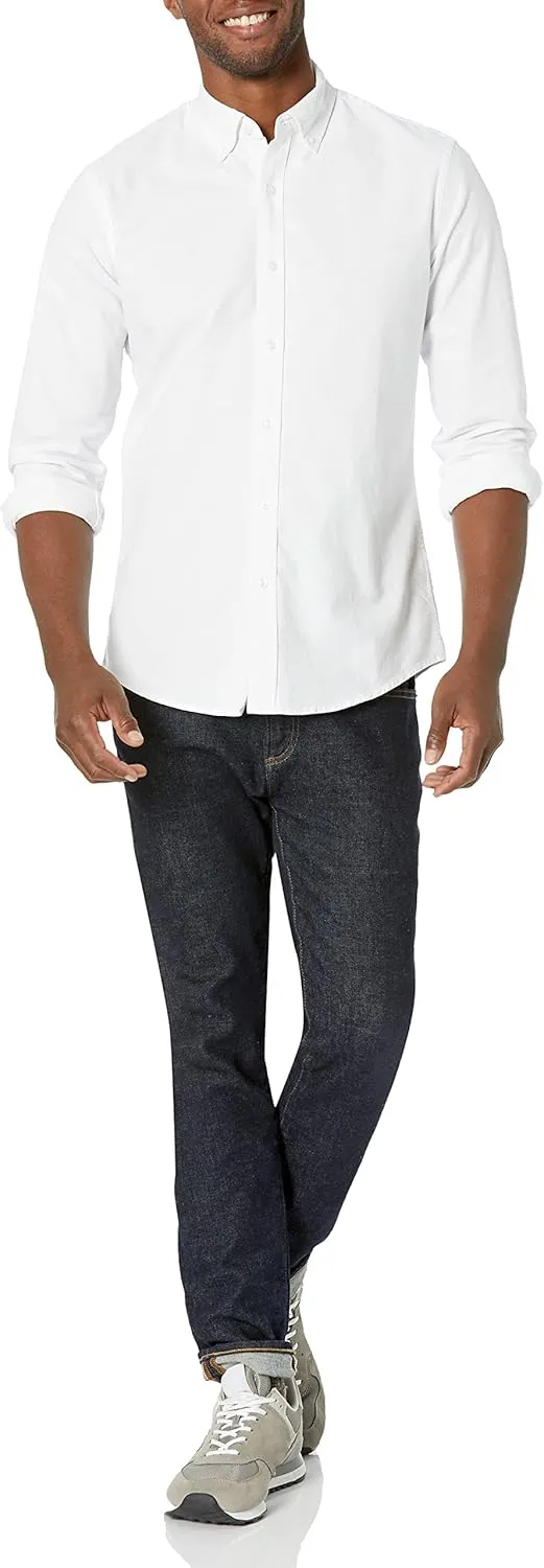 Amazon Essentials Men's Slim-Fit Long-Sleeve Oxford Shirt