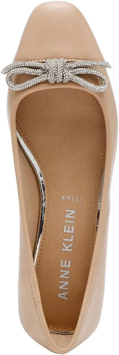 Anne Klein Womens Cassidy Rhinestones Square Toe Mary Janes