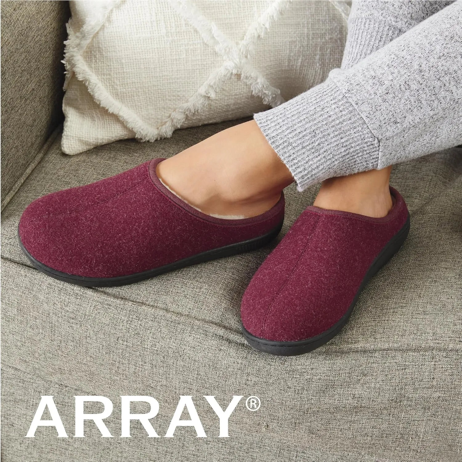 ARRAY Women's Carol Cozy Slip-On Clog
