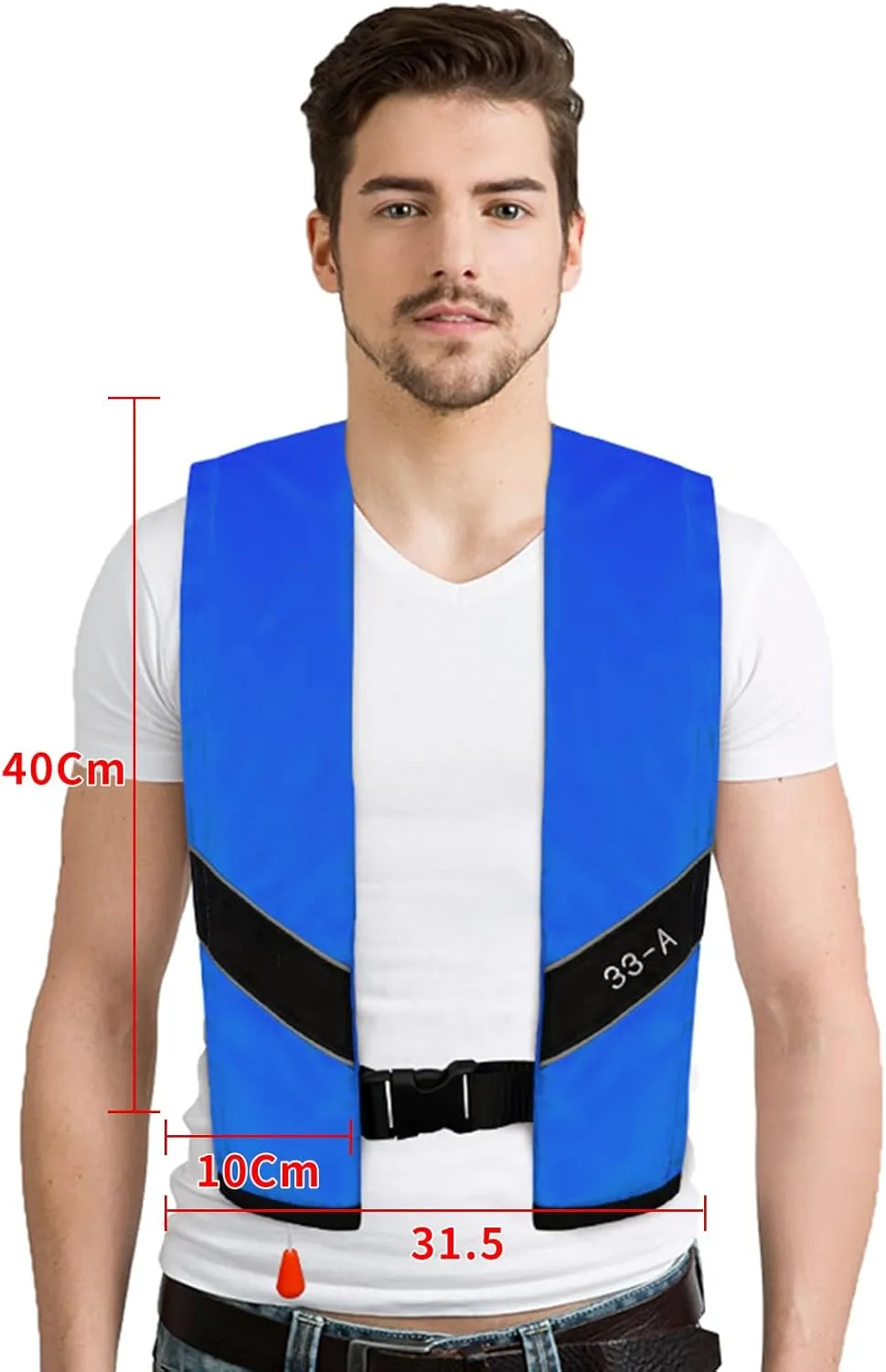 Automatic Inflatable Life Jacket|Life Vest for Adults|PFD Low Profile|Supports up to 330 lbs