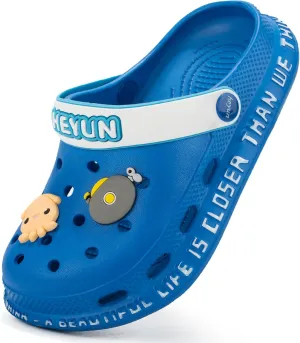 Azooken Kid's Cute Clogs Slides Boys Girls Slippers Beach Pool Shower Sandals Cartoon Garden Shoes(Toddler/Little Kids/Big Kids)