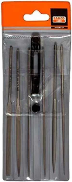 Bahco 2-470-16-1-0 6-1/4-Inch Second File Set, 6-Piece