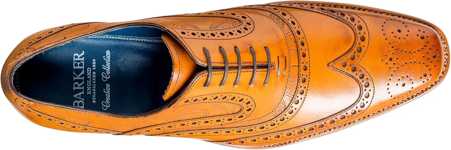 BARKER McClean Men's Handmade Leather Oxford Dress Shoes – Goodyear Welted, Full Leather Sole, Premium Calf Leather – Formal & Business Wear