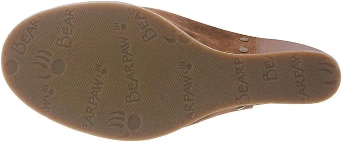 BEARPAW Women's Aracelli Multiple Colors | Women's Wedge Sandal | Women's Shoe | Comfortable & Lightweight