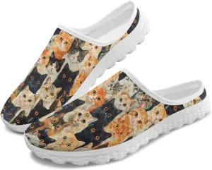 Binienty Clogs for Women Slip on Mesh Mule Shoes Arch Support Garden Clogs with EVA Sole