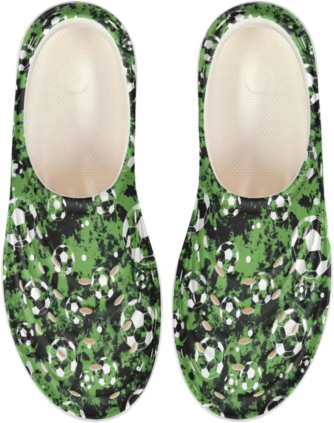 Boy Girls Water Shoes Cartoon Print Slip on Clogs Water Play Sneakers Sandal for Beach