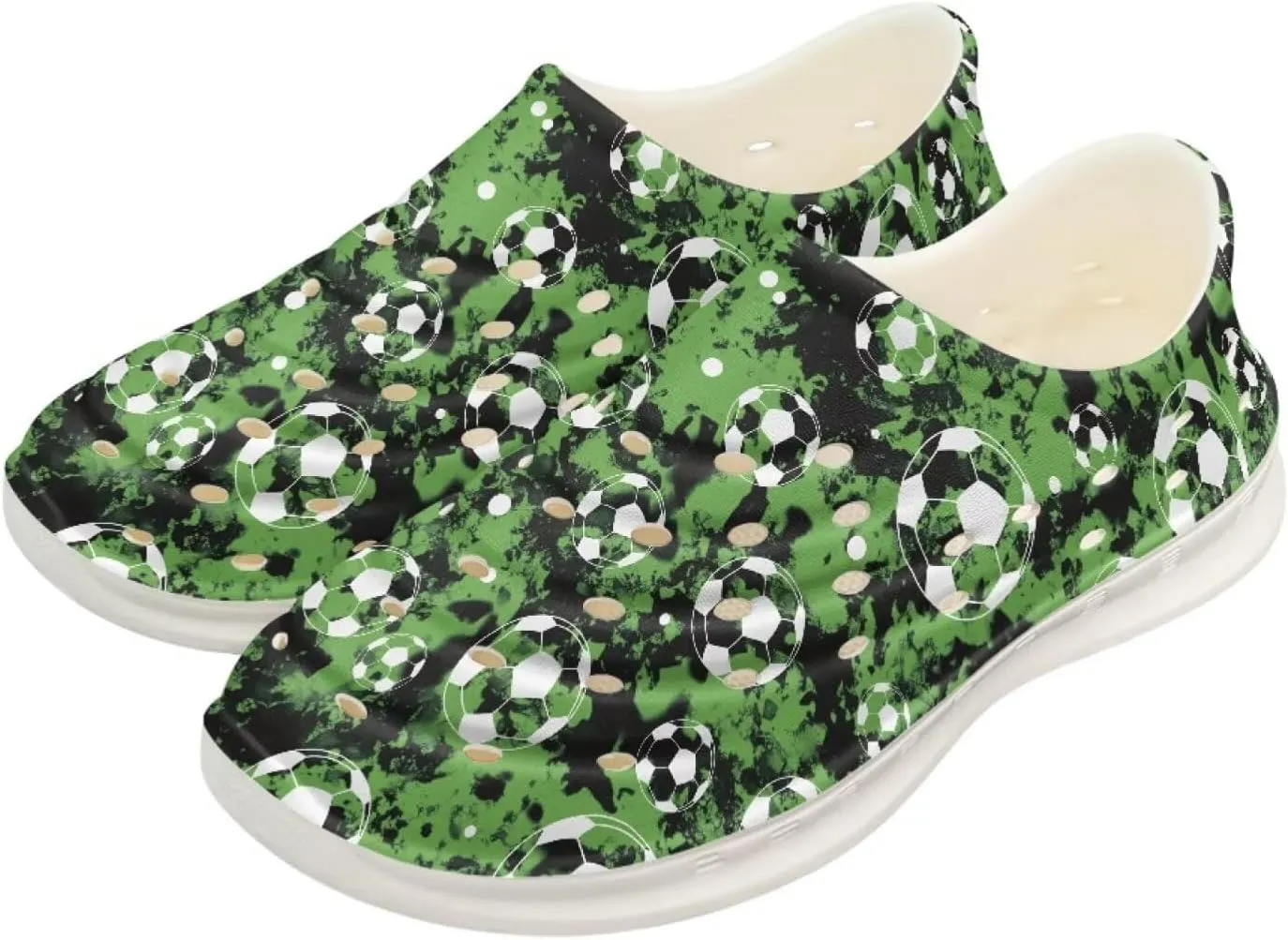 Boy Girls Water Shoes Cartoon Print Slip on Clogs Water Play Sneakers Sandal for Beach