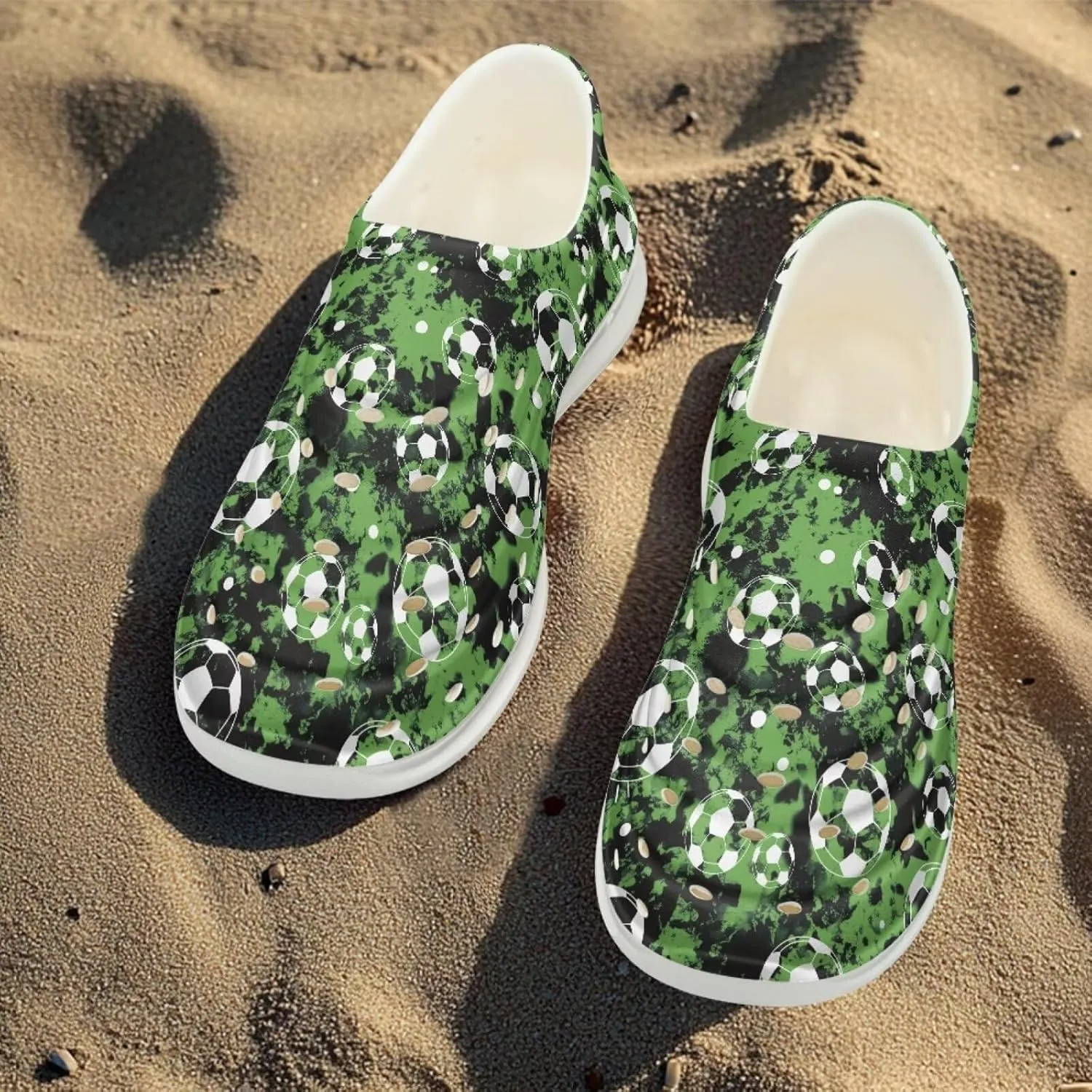 Boy Girls Water Shoes Cartoon Print Slip on Clogs Water Play Sneakers Sandal for Beach