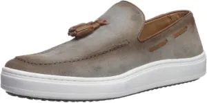 Brothers United Men's Leather Luxury Slip on Tassel Loafer