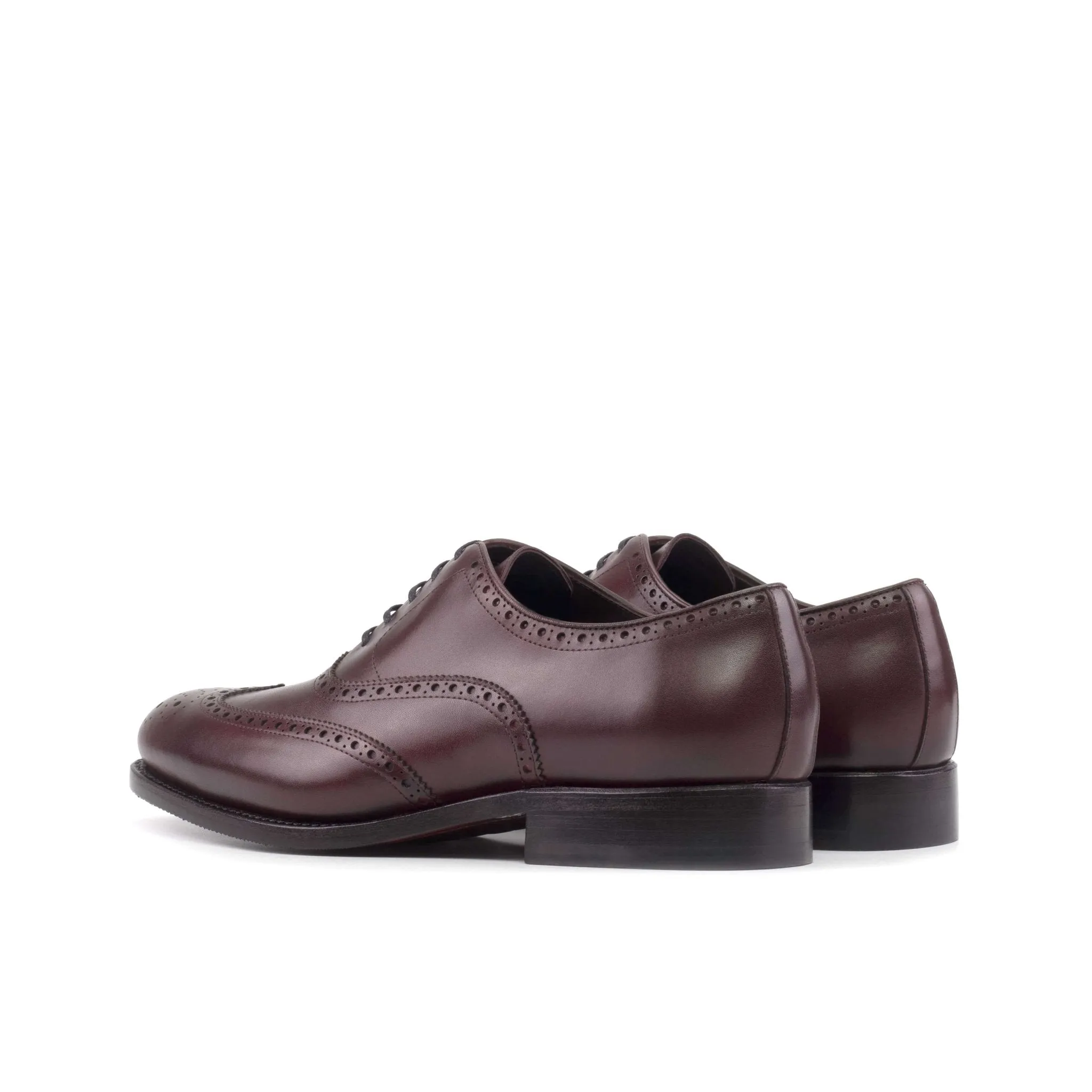 Burgundy Brogue Oxford Shoes