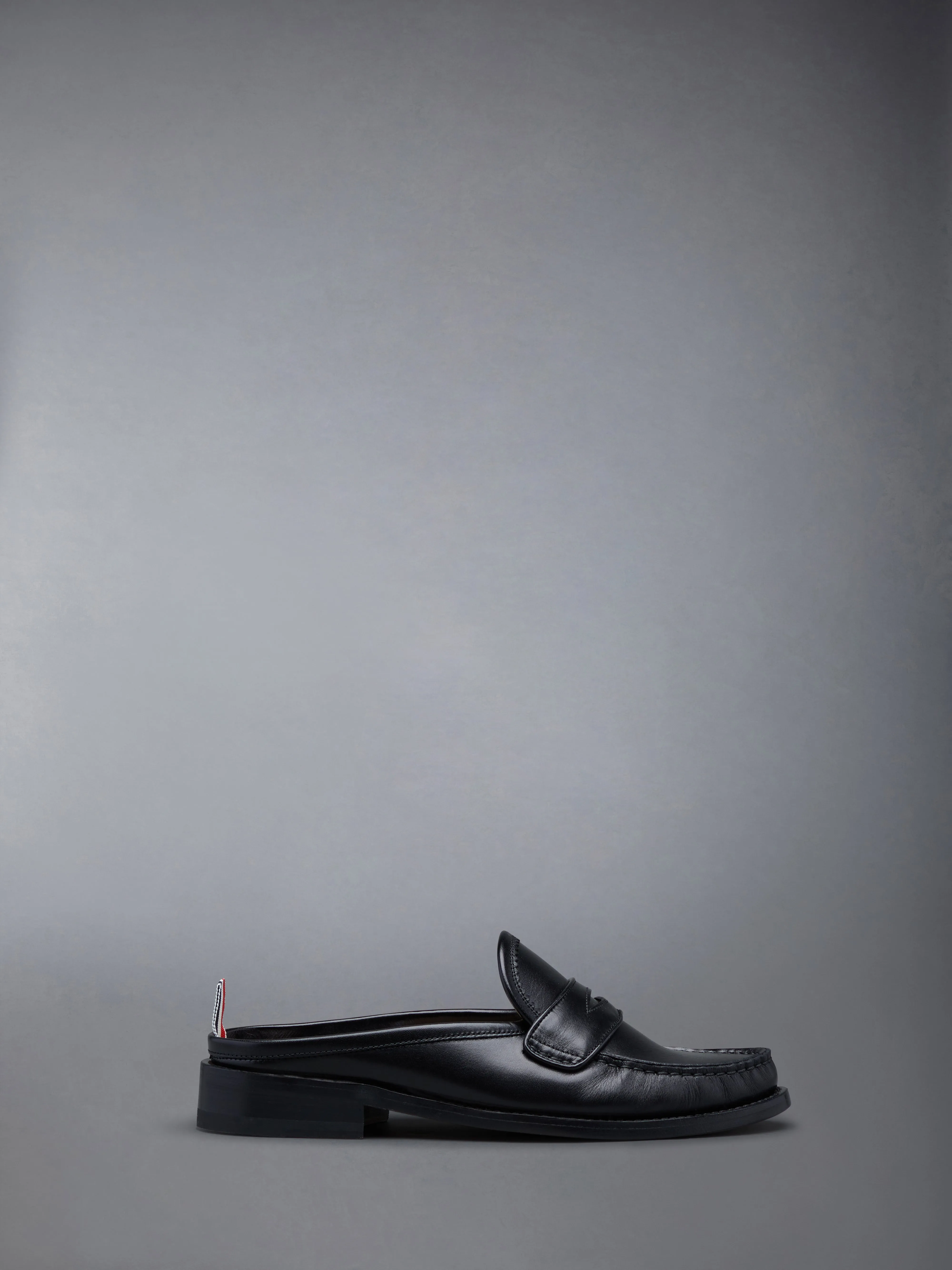 CALF FLEXIBLE LEATHER SOLE PENNY LOAFER MULE