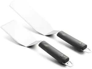 Camp Chef Spatula Set - Premium Griddle Spatulas - Large Rounded Spatula & Square Spatula - Flat-Top Grilling Accessories