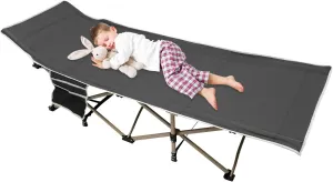 Camping Cot, Sleeping Cots for Adults with Storage Bag, Portable and Lightweight Cot Bed for Outdoor Traveling, Hiking, Office Nap, Easy to Set up