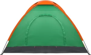 Camping Dome Tent,2-Person Waterproof Camping Dome Tent for Outdoor Hiking Survival Orange & Green,Waterproof Windproof Easy Setup Spacious Family Tents for Hiking Backpacking Traveling Glamping Beach