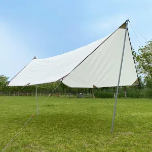 Camping Tent Camping TarpHammock Rain Fly Tent Tarp Large Tarpaulin Shelter Waterproof Tarp Sun Shade Shelter for Outdoor Camping Picnic (A 4X3M) (A 4X3M)