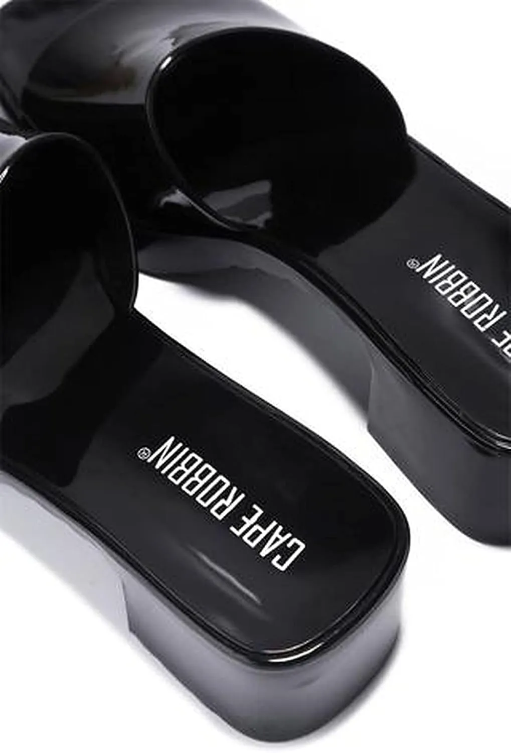 Cape Robbin Jelly Chunky Block Heel Sandals