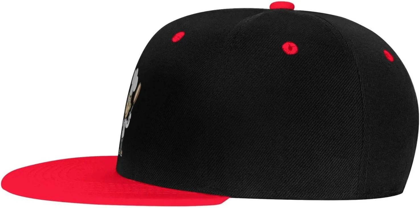 Chef with Spatula and Frying Pan Snapback Hat for Men Women Baseball Cap Trucker Flat Bill Hats Dad Caps