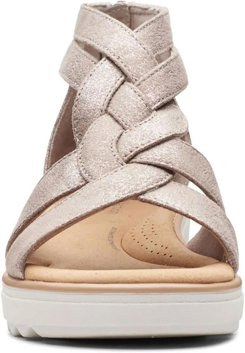 Clarks Women's Jillian Bright Strappy Wedge Sandal