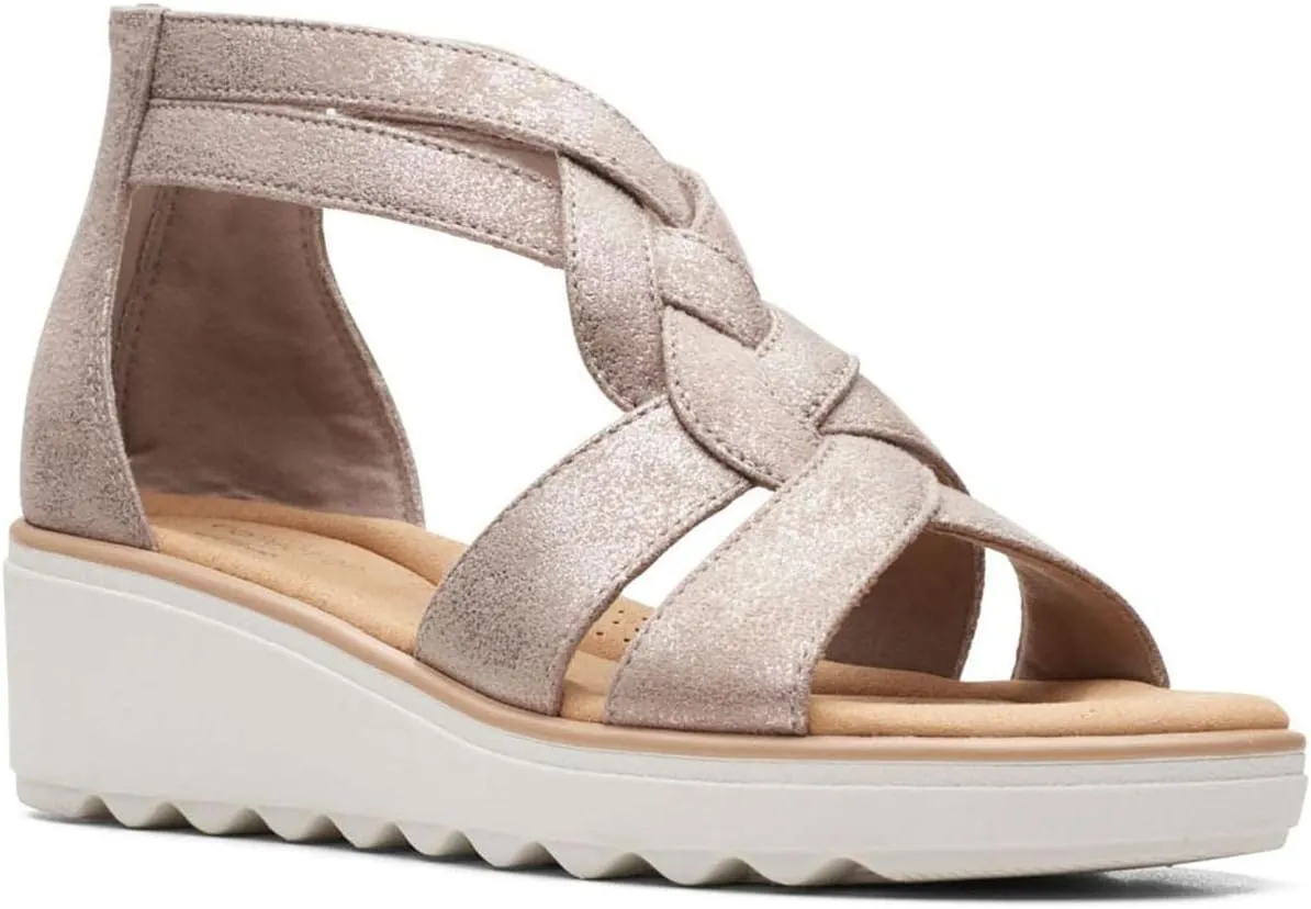 Clarks Women's Jillian Bright Strappy Wedge Sandal