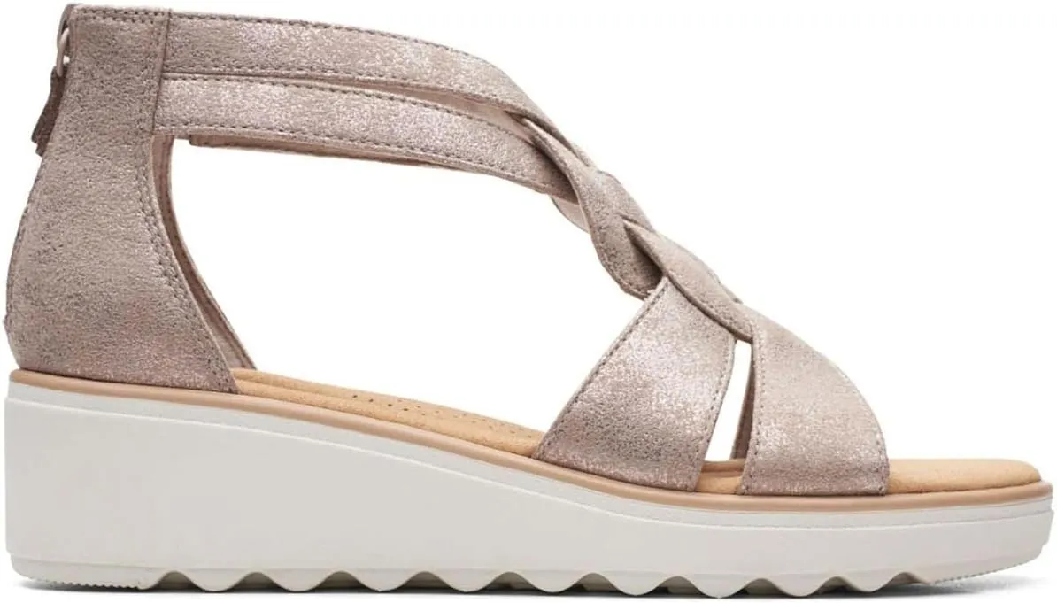 Clarks Women's Jillian Bright Strappy Wedge Sandal