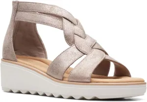 Clarks Women's Jillian Bright Strappy Wedge Sandal