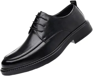 Classic Men's Leather Dress Shoes Modern Formal Lace Up Oxford Shoes for Men Fashion Wingtip Brogue Shoes(7.5)