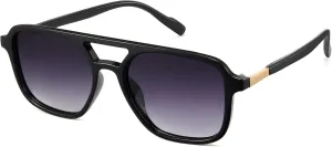 Cyxus Retro Aviator Sunglasses for Women Vintage 70s Style Polarized Lens UV Protection for Beach Music Festivals Shopping