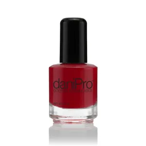 daniPro Doctor Formulated Nail Polish Always Be True - Deep Red Fingernail Polish & Toenail Polish, 0.5 oz with Undecylenic Acid, Biotin & Vitamins - Vegan Formula for Healthy Nails - USA-Made