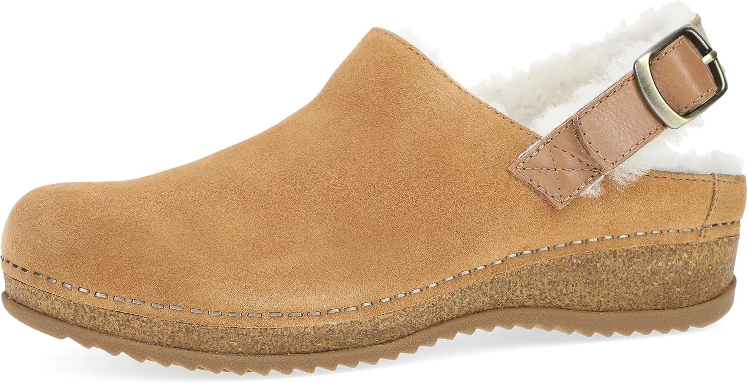 Dansko Women's Merrin Sling-Back Mule Clog-Dual Density Cork/EVA Midsole and Lightweight Rubber Outsole Provide Durable and Comfortable Ride on Patented Stapled Construction