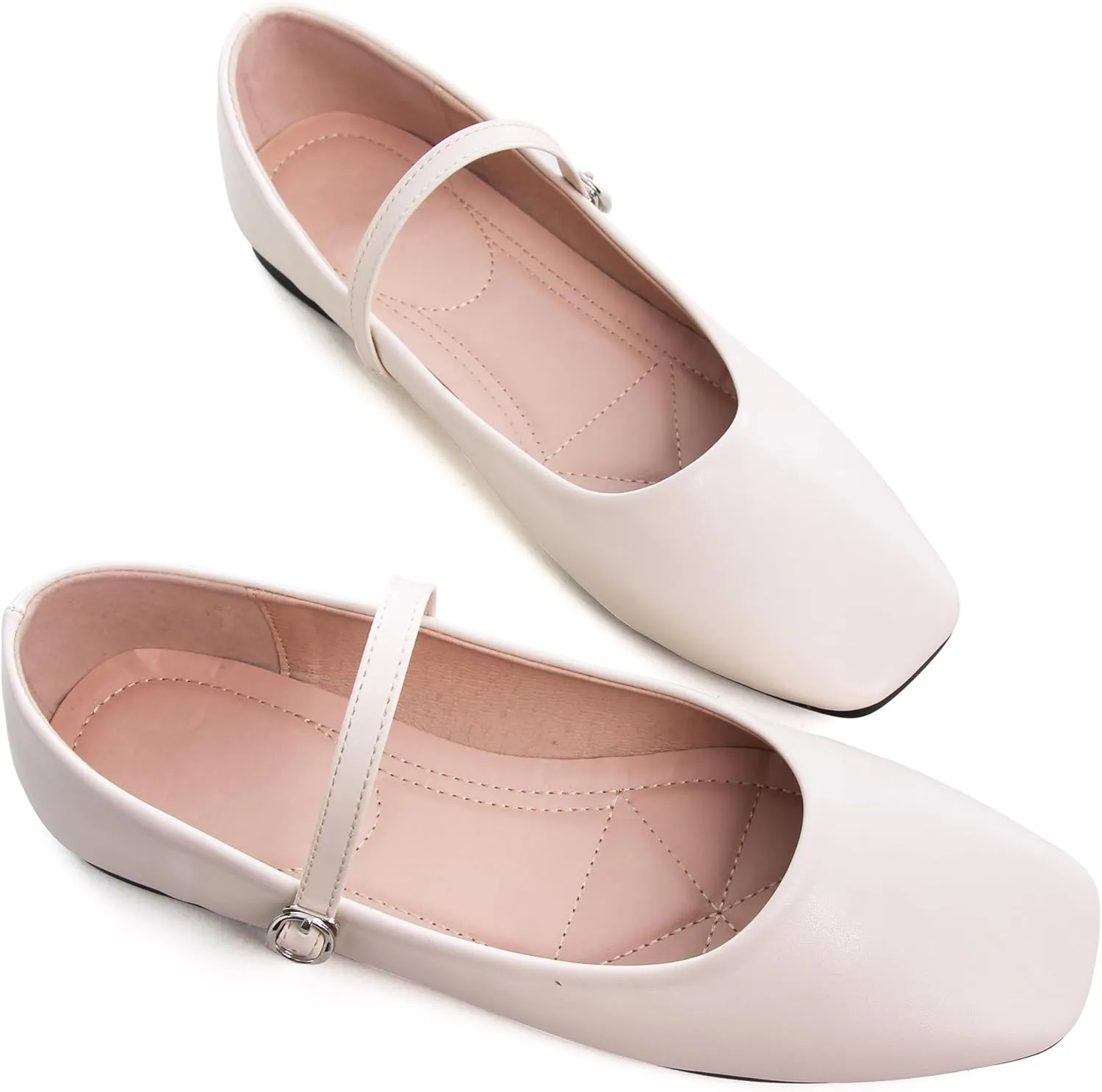 Dear Time Women's Flat Mary Jane Shoes Ankle Strap Round Toe Chinese Style Ballet Flats Casual Walking Shoes