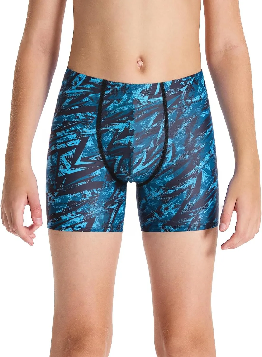 DEVOROPA Youth Boys Swim Shorts Square Leg Swimsuit Nylon Swimming Boxer Brief UPF 50 