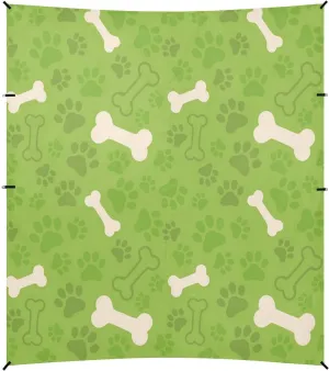 Dog Paws Print and Bones Beach Tent Camping Sun Shelters Portable Outdoor Canopy Sun Shade for Camping Trips Fishing Backyard Fun or Picnics Easy Setup with Carrying Bag