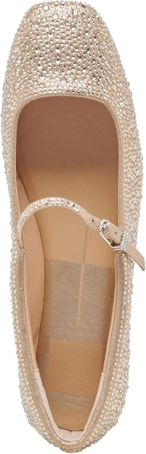 DOLCE VITA Women's Reyes Crystal Ballet Flat