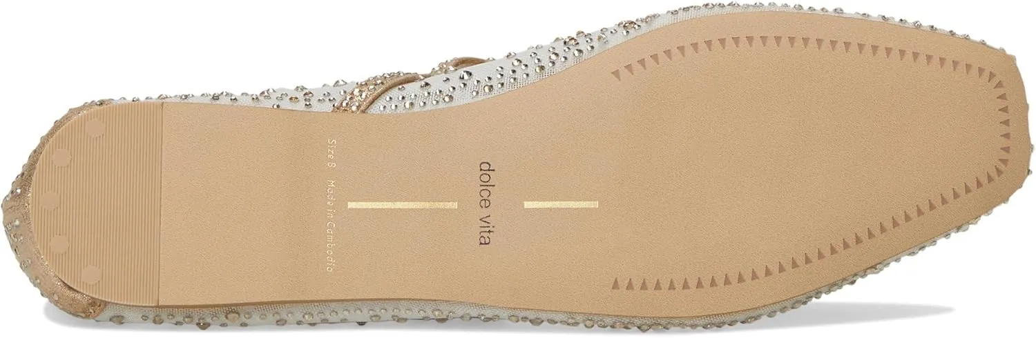 Dolce Vita Women's Reyes Crystal Ballet Flat