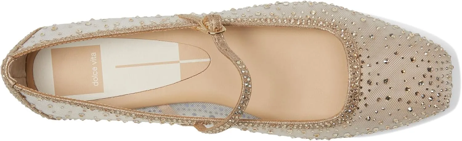 Dolce Vita Women's Reyes Crystal Ballet Flat