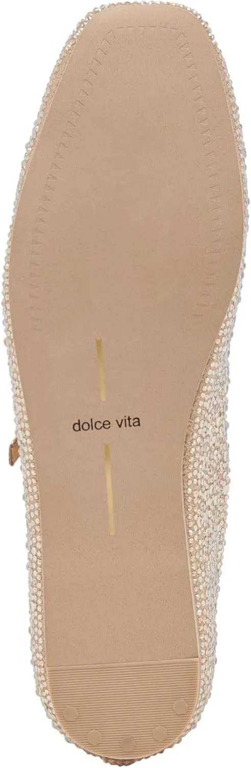 DOLCE VITA Women's Reyes Crystal Ballet Flat
