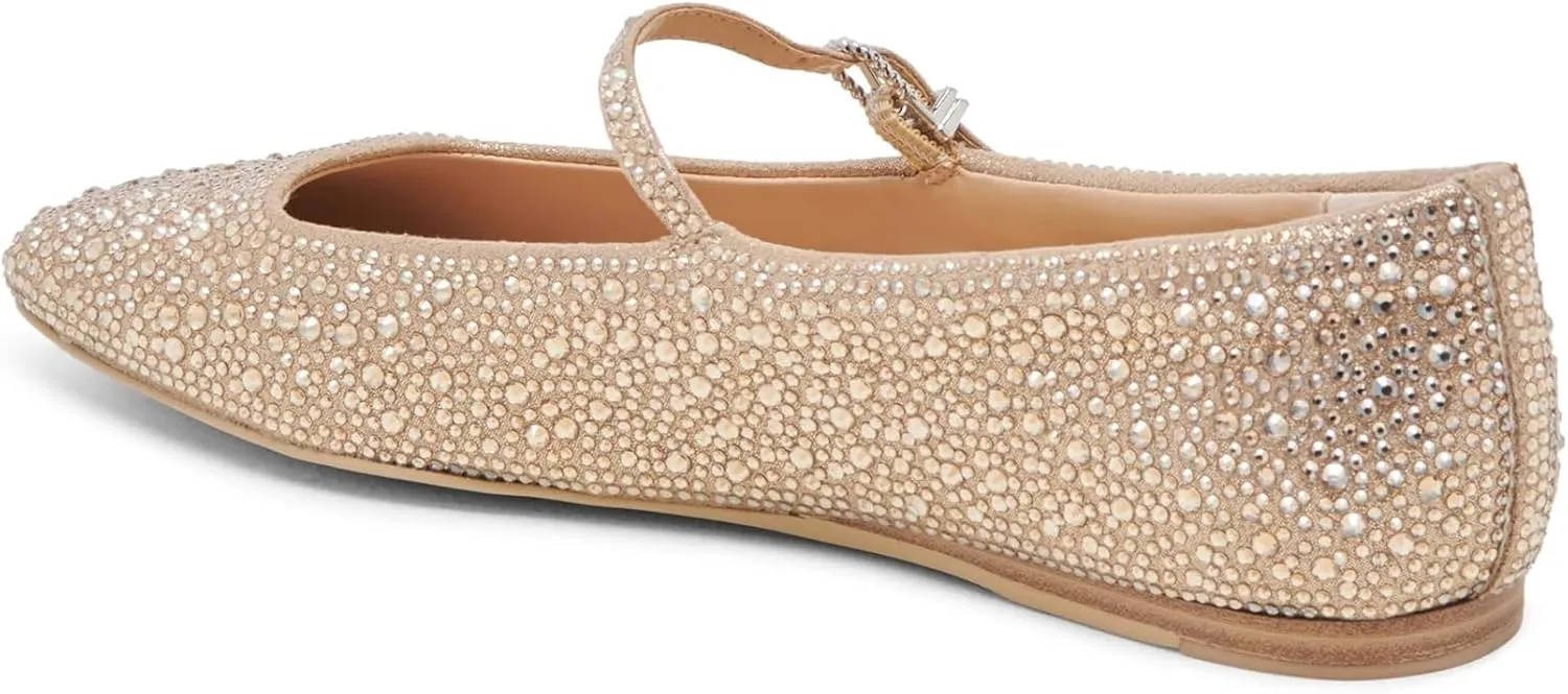 DOLCE VITA Women's Reyes Crystal Ballet Flat