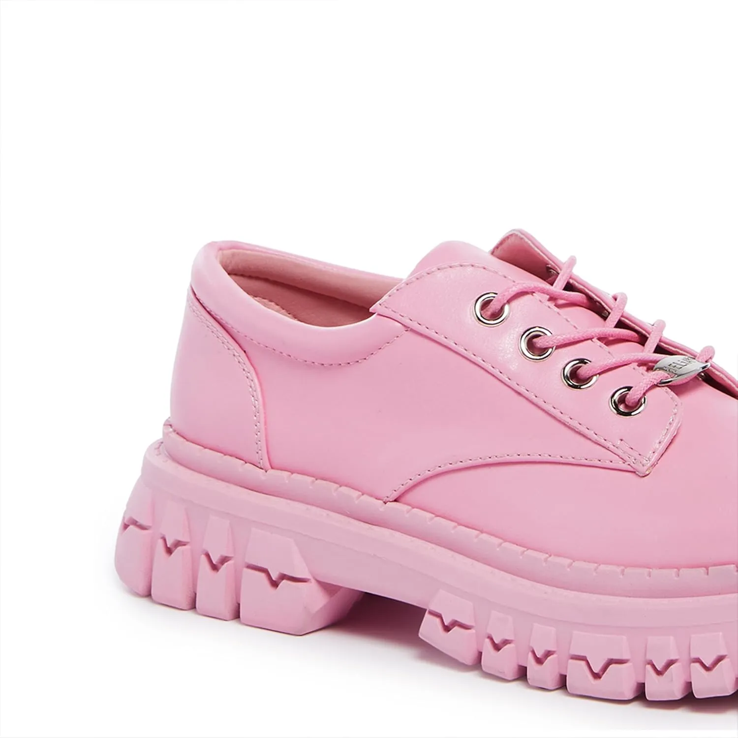 Dolls Kill Teen Craft Oxford Shoes by Delia's, Vegan Leather Lace-Up Chunky Platform Shoes