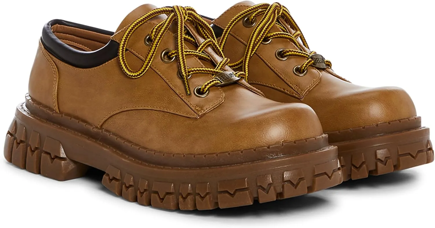 Dolls Kill Teen Craft Oxford Shoes by Delia's, Vegan Leather Lace-Up Chunky Platform Shoes
