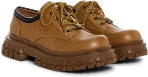 Dolls Kill Teen Craft Oxford Shoes by Delia's, Vegan Leather Lace-Up Chunky Platform Shoes