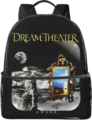 Dream Rock Theater Unisex Casual Backpack Lightweight Travel Bag Classic Laptop Daypack Backpack Men Women, Black