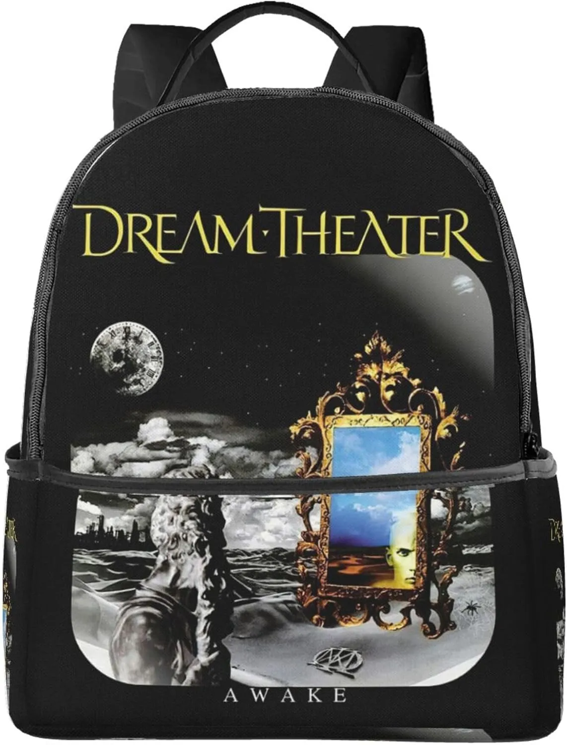 Dream Rock Theater Unisex Casual Backpack Lightweight Travel Bag Classic Laptop Daypack Backpack Men Women, Black