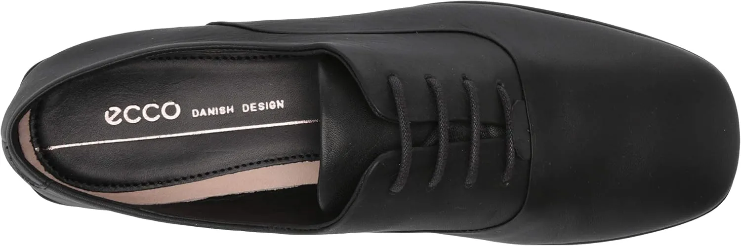 ECCO Women's Anine Square Toe Tie Ballet Flat