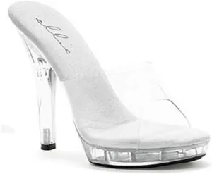 Ellie Shoes, Inc. M-Vanity 5" Pumps- Clear, Shoe Size 8 (Pack Of 1)