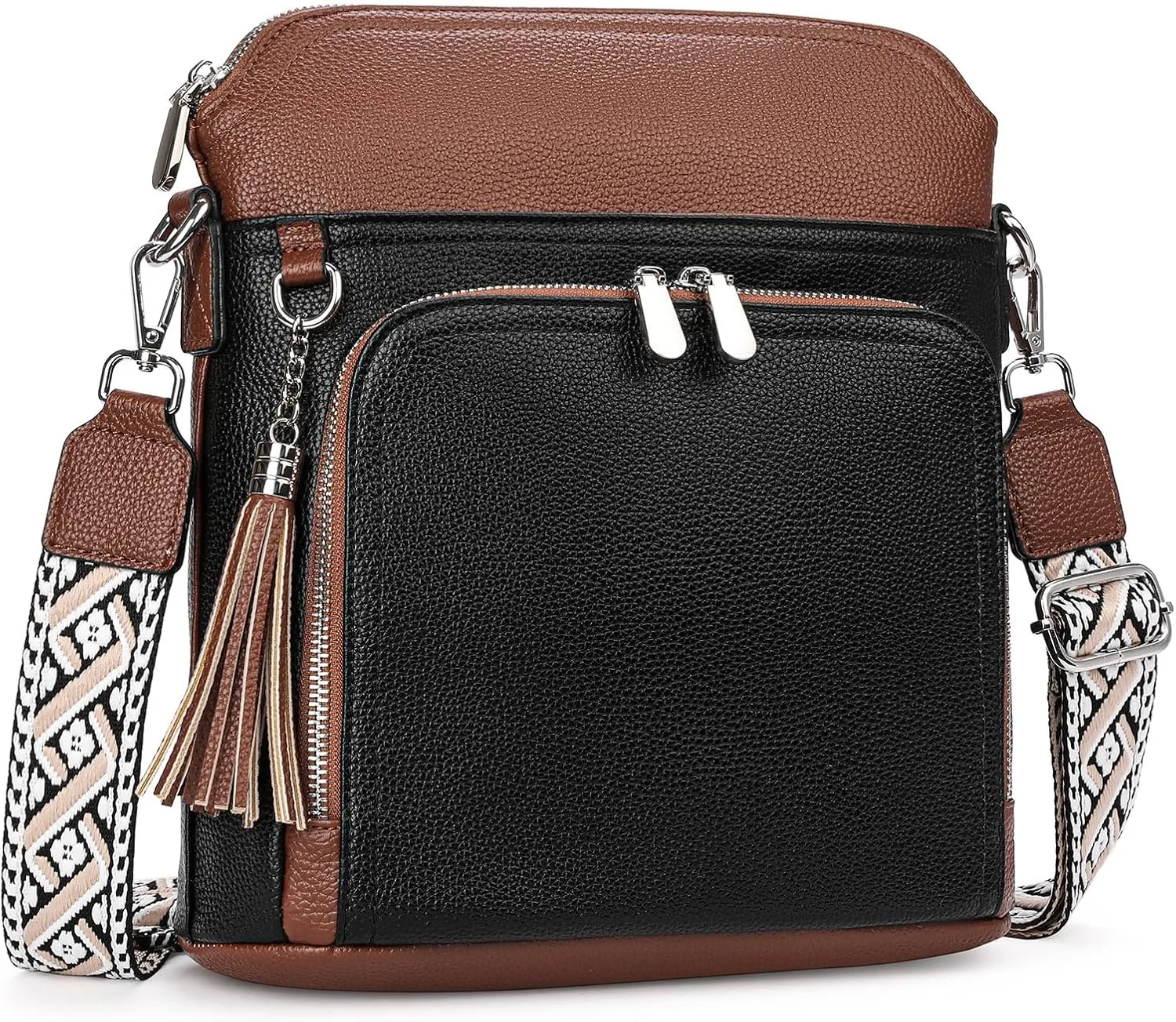 FALAN MULE Crossbody Bags for Women Trendy Soft Leather Hobo Purses Shoulder Handbags With Tassel