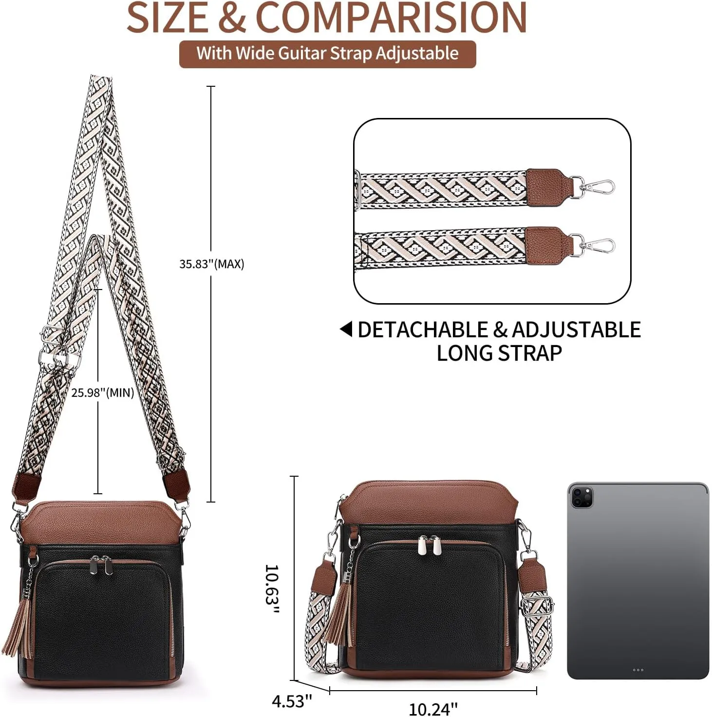 FALAN MULE Crossbody Bags for Women Trendy Soft Leather Hobo Purses Shoulder Handbags With Tassel
